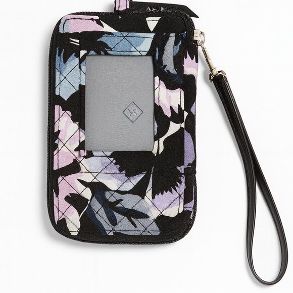 Vera Bradley Wristlet Wallet with Strap – Floral Quilted Pattern, Fits iPhone - Picture 2 of 6